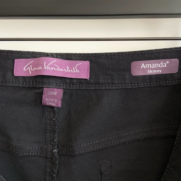 Gloria Vanderbilt Size 20W SHORT Amanda Skinny Jeans - Picture 6 of 10